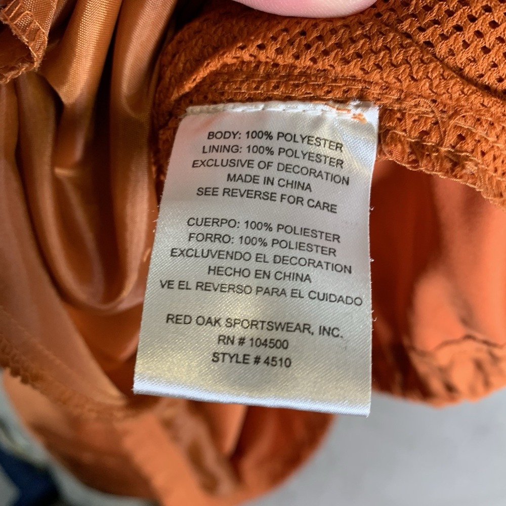 Vintage Texas Longhorns Track Suit Mens XL Burnt Orange Red Oak Jacket And Pants - Picture 10 of 16